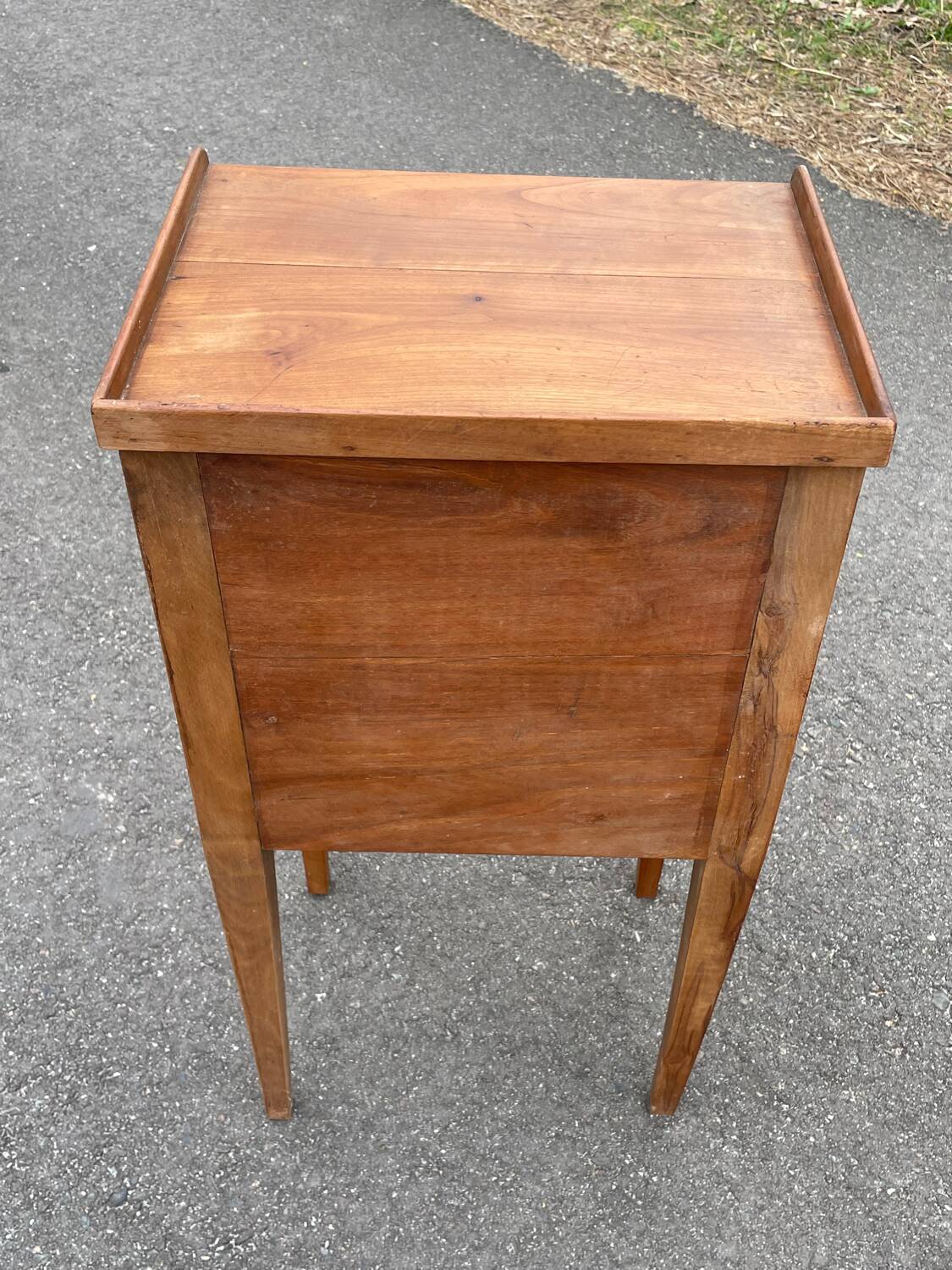 Classic solid wood bedside table