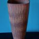 Stoneware vase in shades of brown, taupe and ochre by Gunnar Nylund for Rorstrand. Sweden 1960