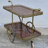 Table desserte à roulettes bar vintage 1950