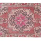 Vintage Turkish rug from Oushak, hand-woven 119x231 cm
