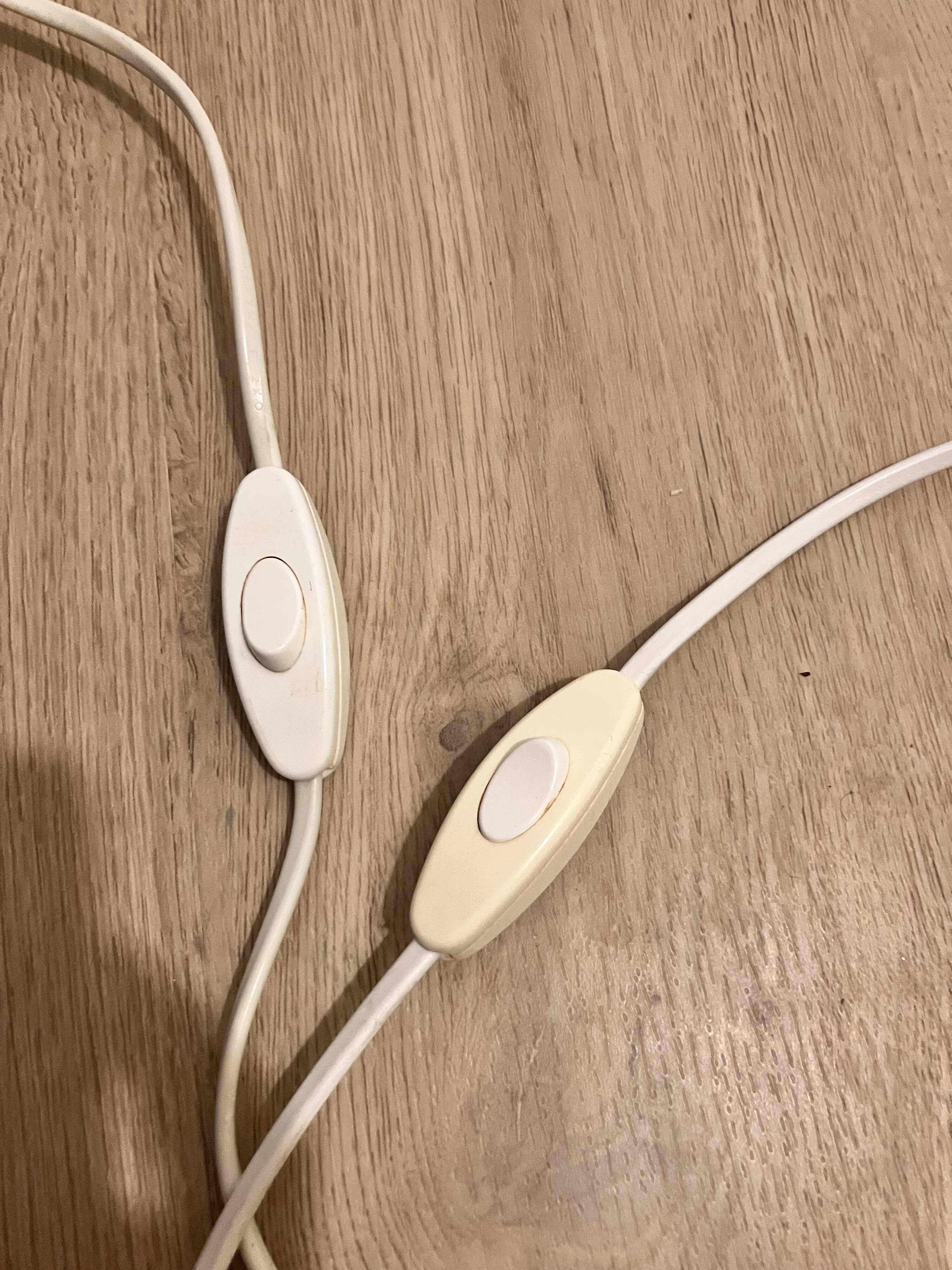 Pair of khaki Lykta lamps