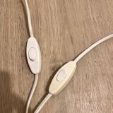 Pair of khaki Lykta lamps