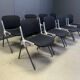 Vintage Italian stackable dining chairs in the style of Castelli, set of 8.