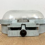 Industrial Cast Aluminium Wall Light with Frosted Glass from Elektrosvit, 1970s