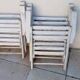 5 fauteuils de jardin en bois vintage  gleizes