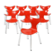 Ensemble de 8 chaises "the Lily" modèle 3108 Arne Jacobsen