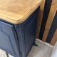 Old sideboard revamped in midnight blue
