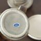 Set of 6 vintage glazed stoneware cups and saucers from the 1950s, new.