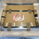 Vintage 80s chrome coffee table