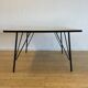Gray height-adjusted coffee / dining room table, by Rudolf Wolf for Elsrijk