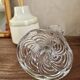 Molded glass candle holder
