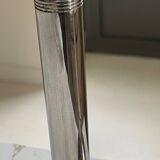 Silver metal candle holders