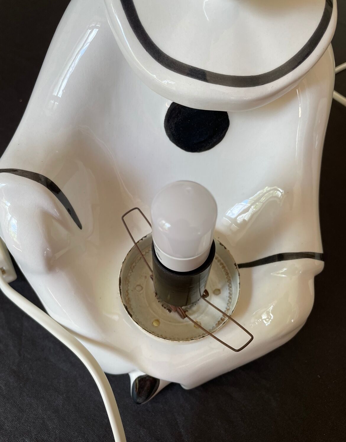 Ceramic lamp Pierrot