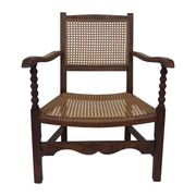 Art Deco easy chair minimalist oak wicker minimalist design