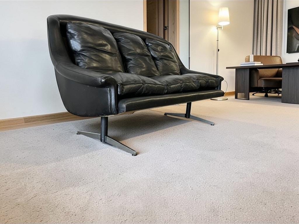 Vintage black Danish canapé / armchair / ESA canapé