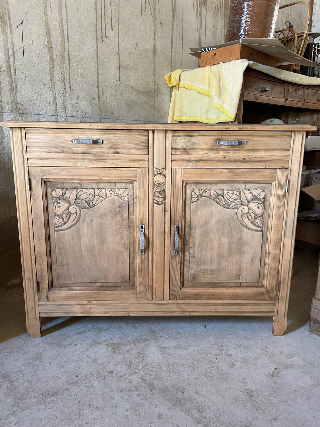 Buffet art déco - vaisselier - bahut bas