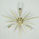1950s mid century sputnik 3-light brass ceiling light