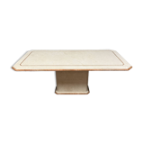 Très importante table en marbre à 2 couleurs