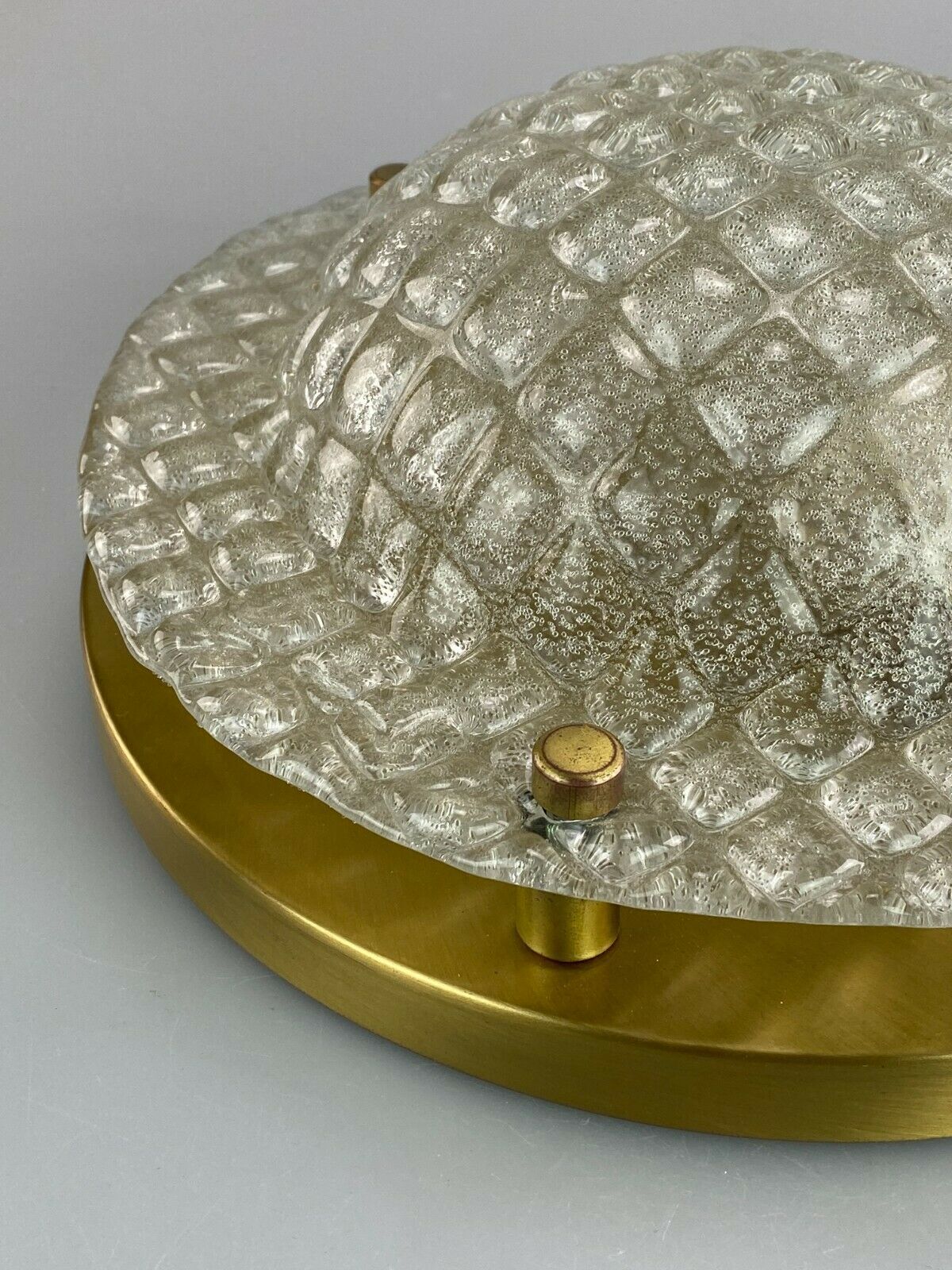 70s Fischer Leuchten ceiling lamp glass space design lamp 70s