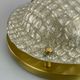 70s Fischer Leuchten ceiling lamp glass space design lamp 70s