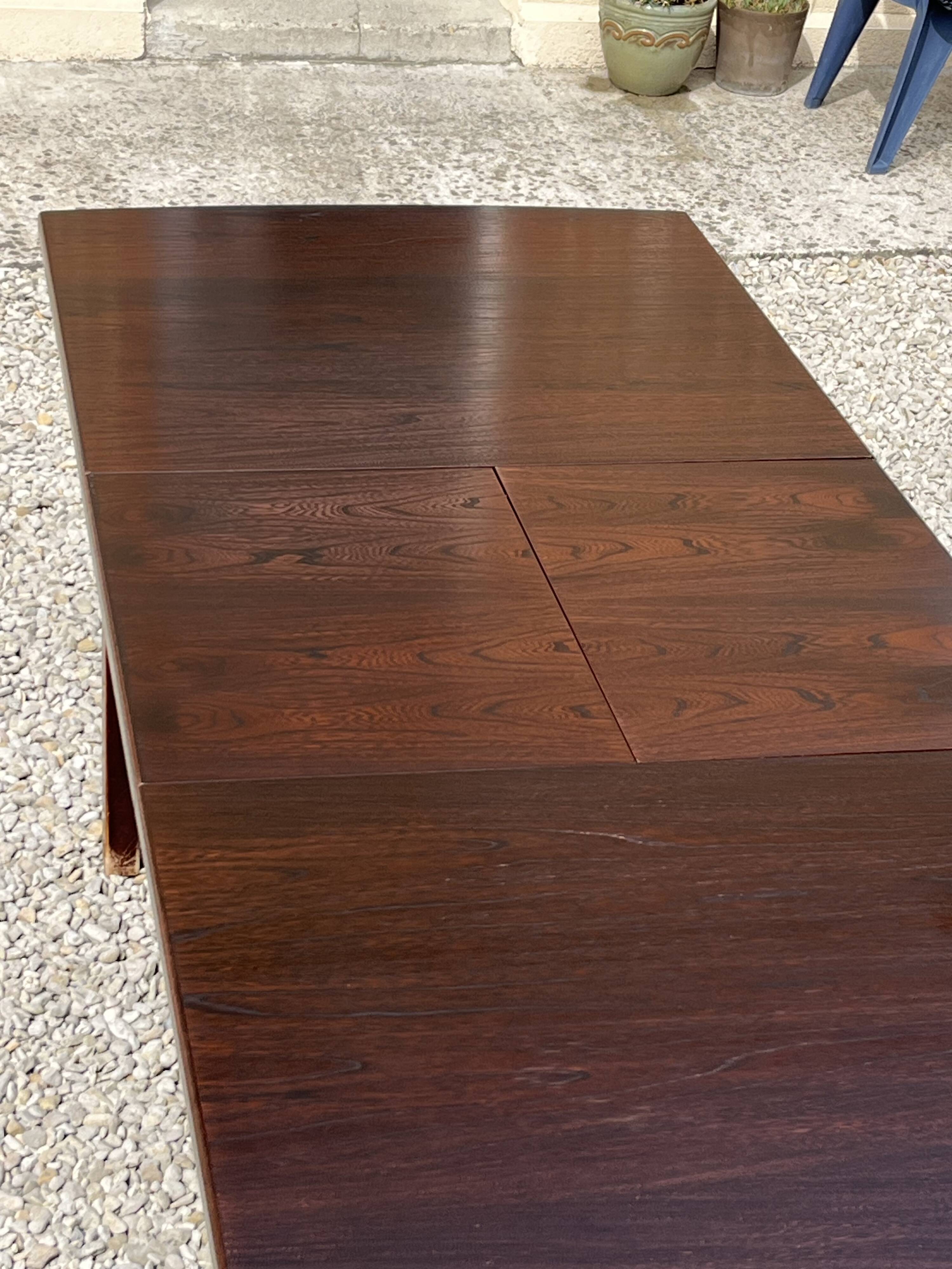 Scandinavian extendable teak table