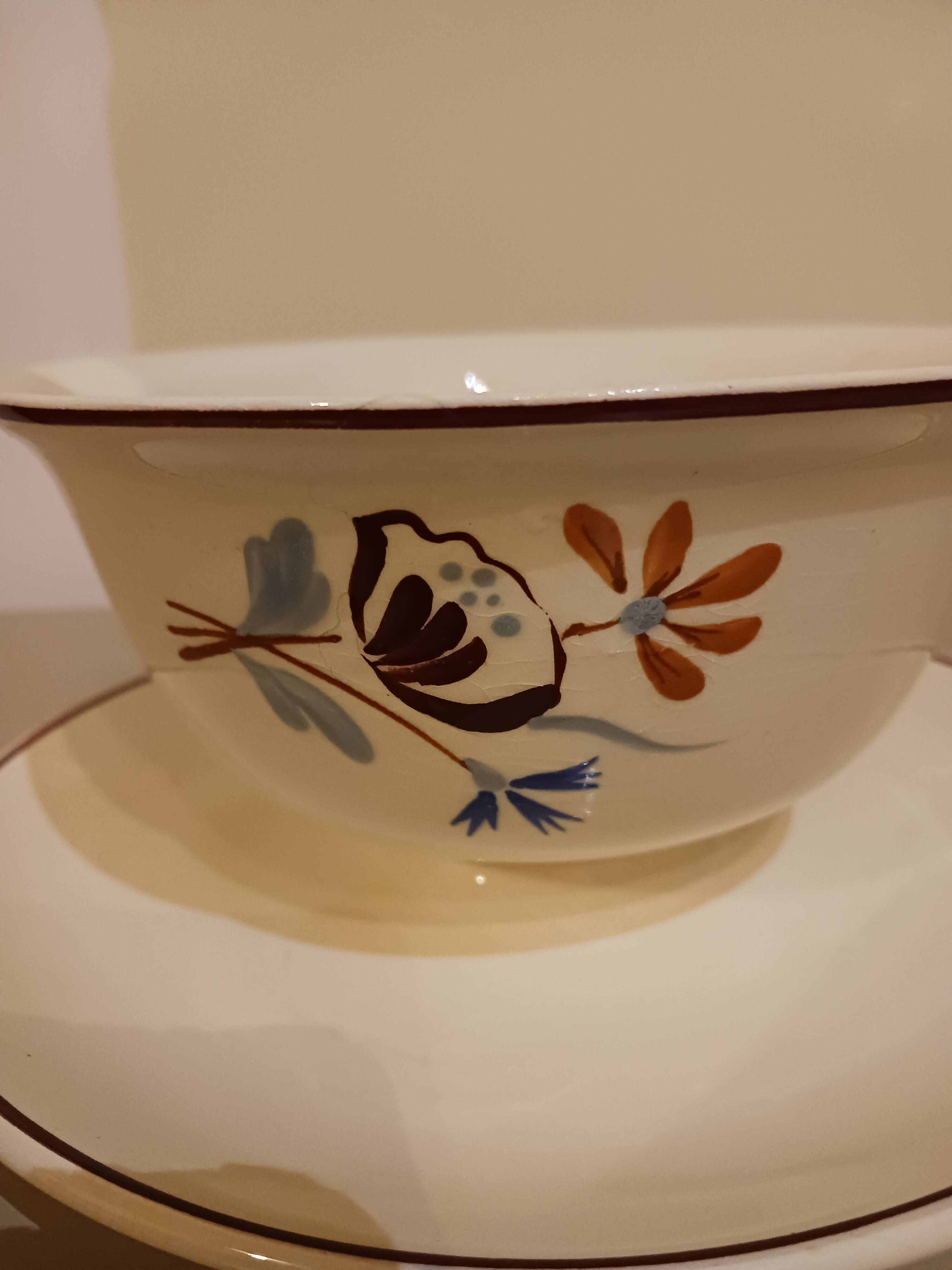 Vintage gravy boat, Salins-les-bains.