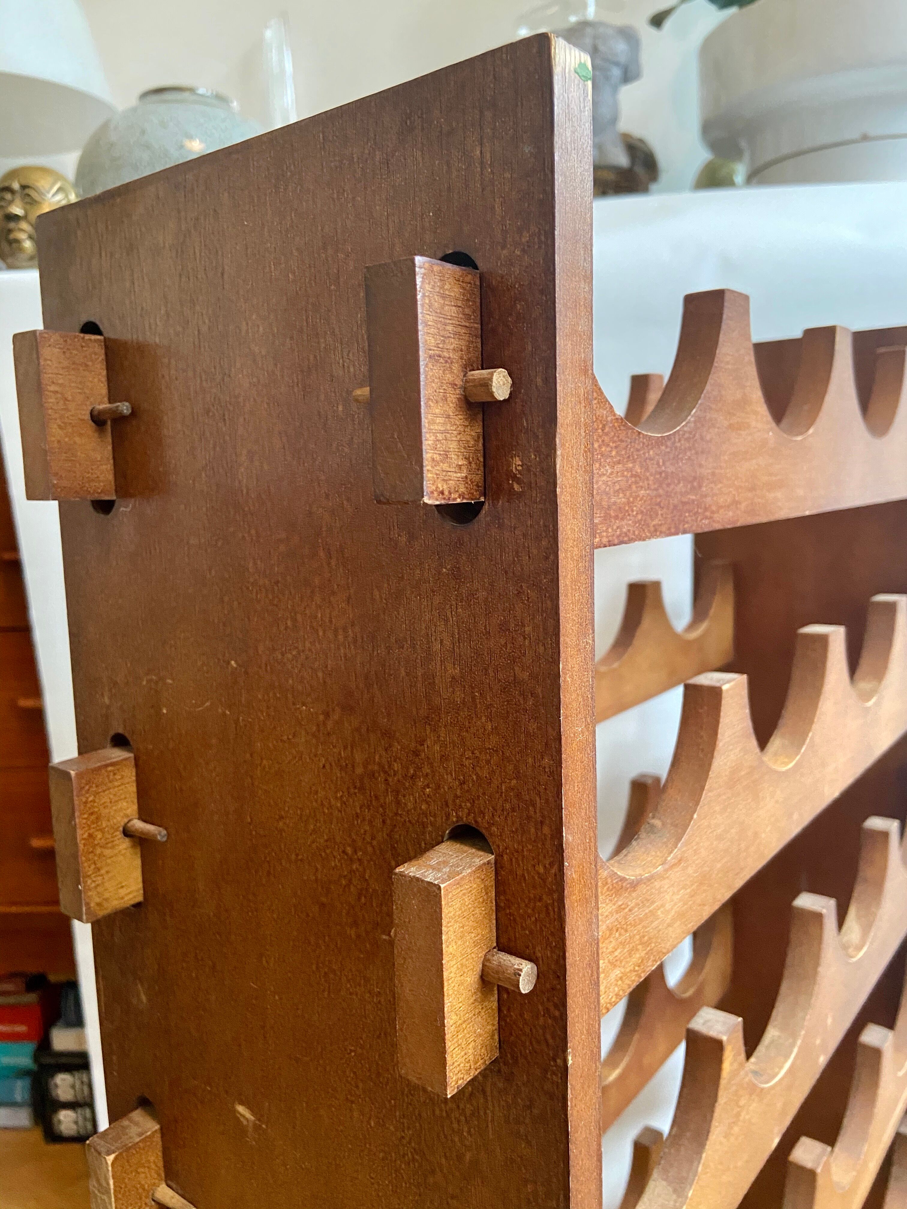 Wooden bottle holder 24 compartments