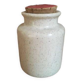 Stoneware mustard pot