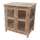 Vitrine en bois blanche crème