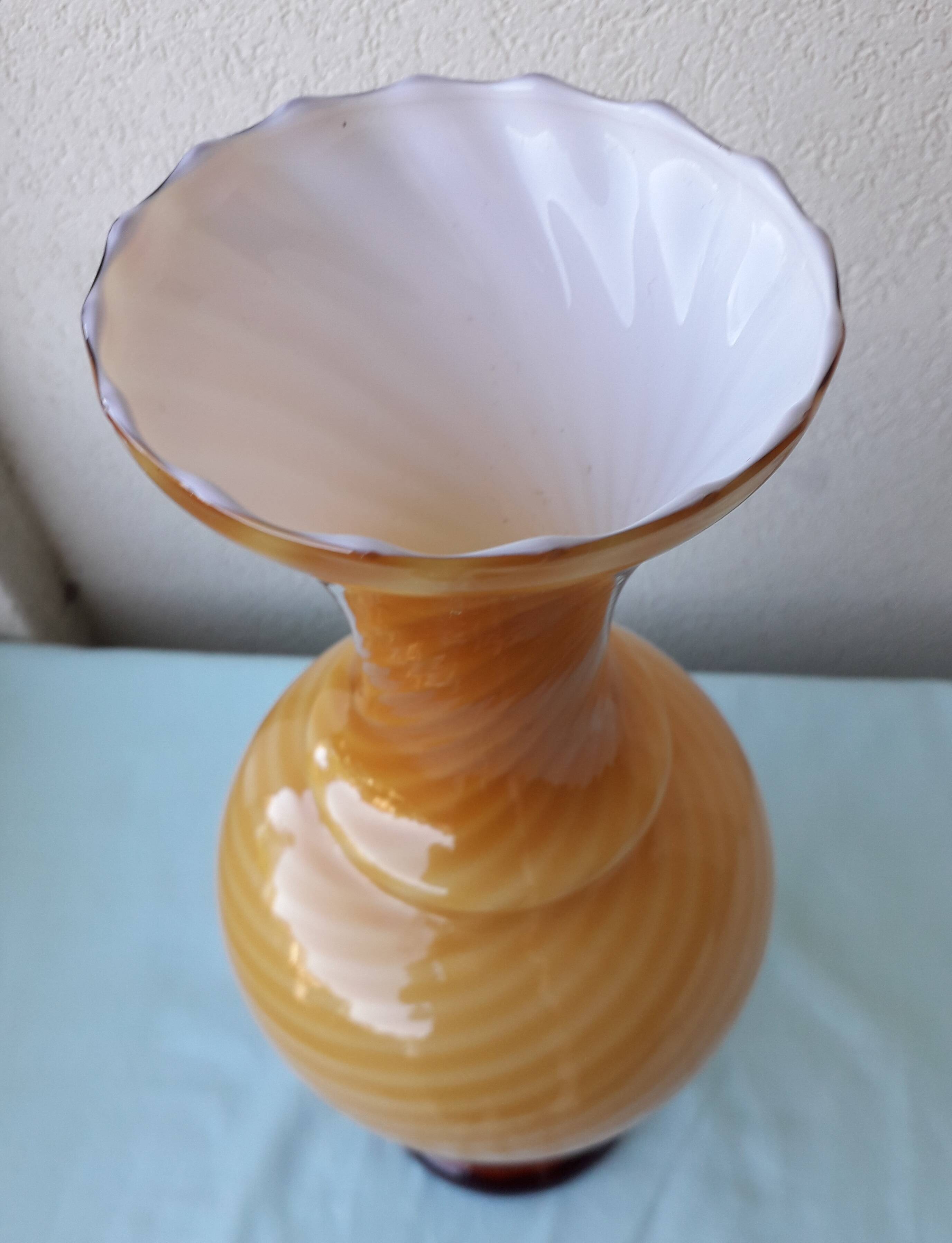 Opaline glass vase