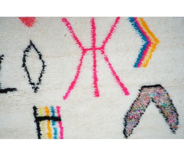 Colorful Berber carpet 203x154cm