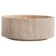 Plat cylindrique en travertin