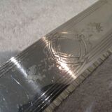 Silver-plated asparagus tongs, goldsmith Trouret Louis XV style, 25.7cm