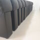De Sede DS-600 "Non Stop" Snake Shaped Modular Sofa in Full Black Leather