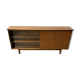 1960’s Mid-Century teak bookcase by Avalon with sliding doors