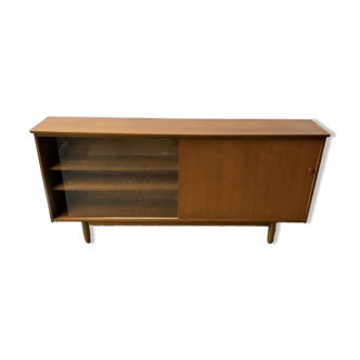 1960’s Mid-Century teak bookcase by Avalon with sliding doors