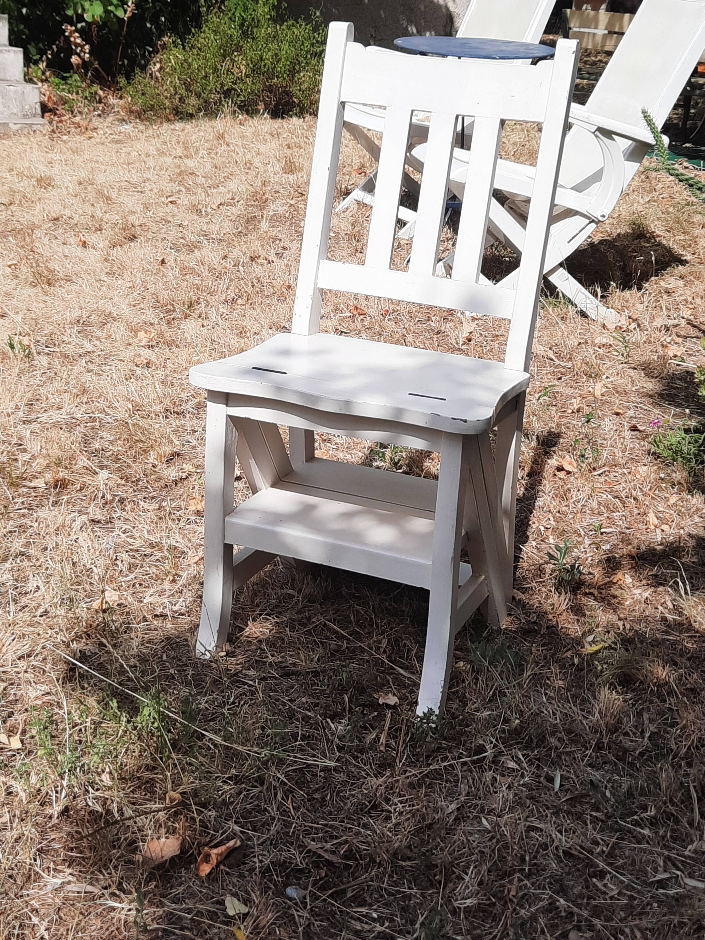 step stool/library chair