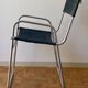 Fauteuil vintage aluminium et tissu