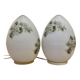 Pair of opaline lamps, 1950s design