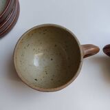 Set of 5 natural cups
