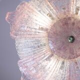 Fascinating Vintage Murano Glass Ceiling lamp Pink