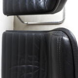 Fauteuil vintage cuir noir