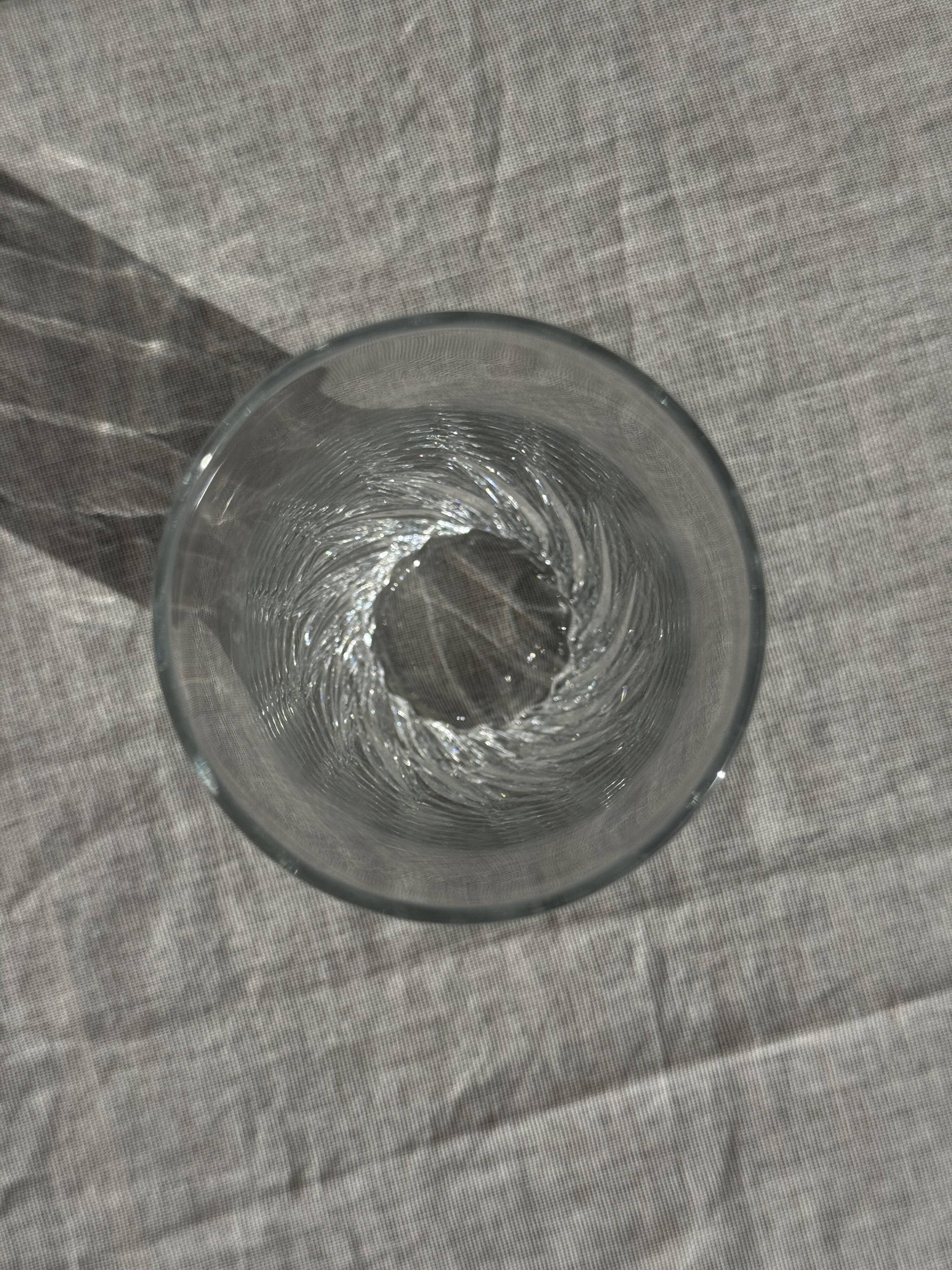 Set of 6 glass orangeade glasses H14.5 D7