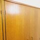 Vintage oak wardrobe from the 1960s.