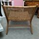 Chaise lounge rotin