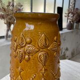 Vase jaune ocre Scheurich Germany