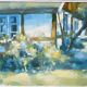 Huile sur toile, années 1980, encadré, Bengt Fredriksson (1932-2000), paysage moderne suédois
