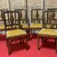 Suite de 6 chaises marquetées – style Biedermeier / Restauration
