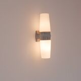 Large Mid-Century Modern Pale Grey Bathroom Sconce by Sigvard Bernadotte