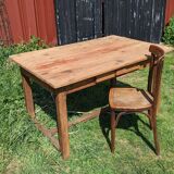 Old farmhouse table with drawer